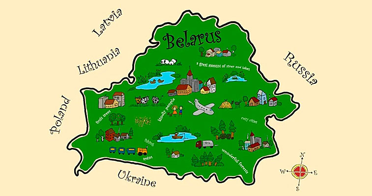 Карта Беларуси