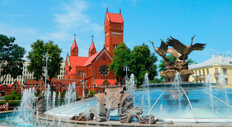 Independence Square in Minsk